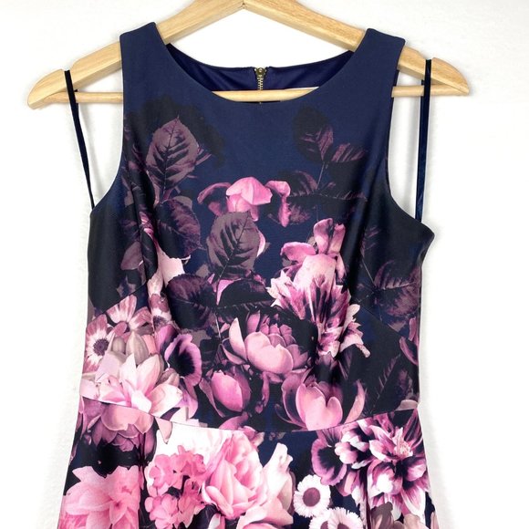 Eliza J Sleeveless Floral Fit Flare Mini Dress 2 - Picture 4 of 11